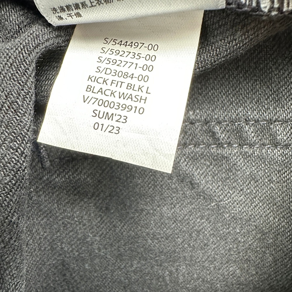 NEW Gap Jeans Women's 10/30R Black Kick Fit Flare Ankle Mid Rise Stretch Raw Hem - Picture 5 of 11